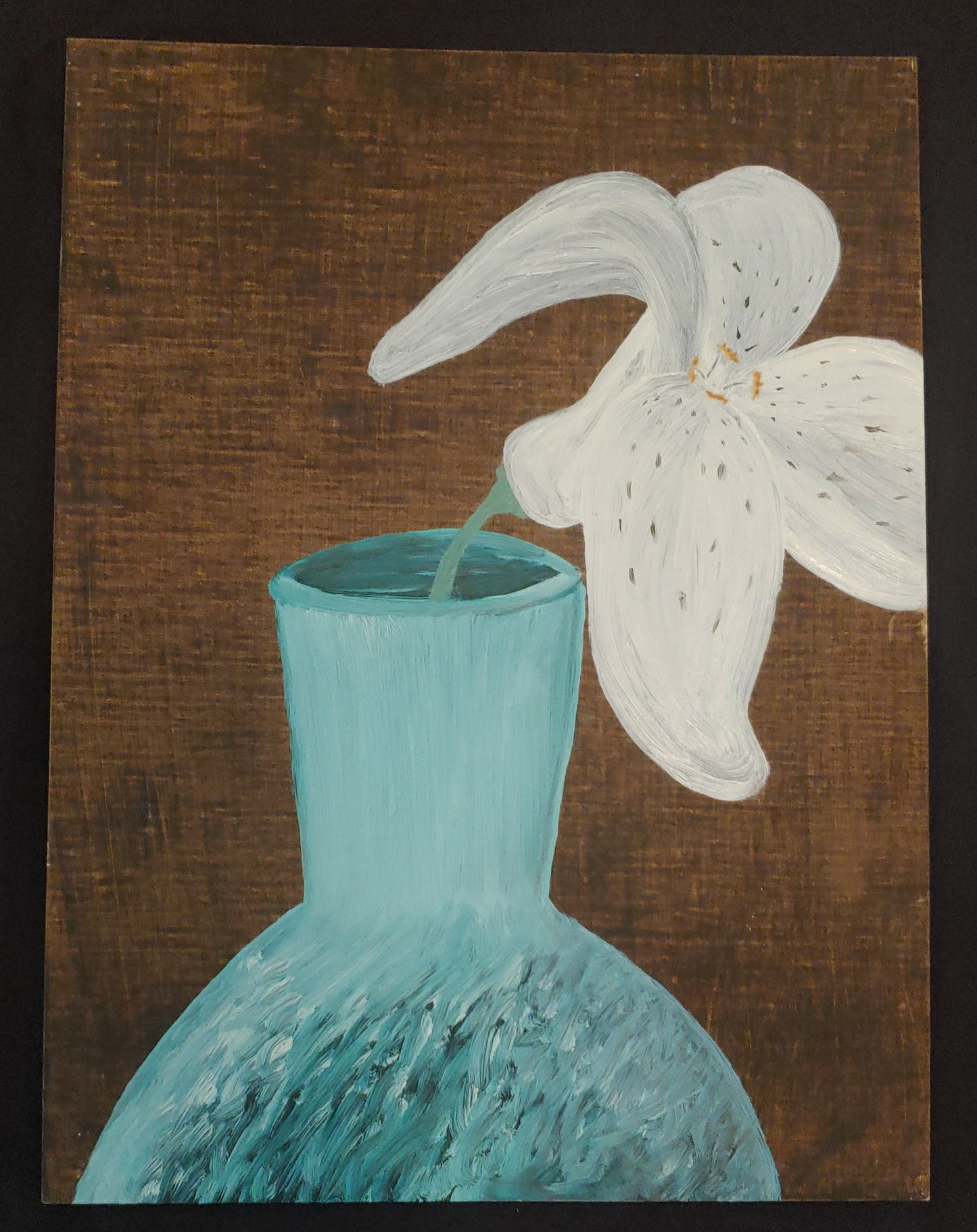 Lily in a Blue Vase